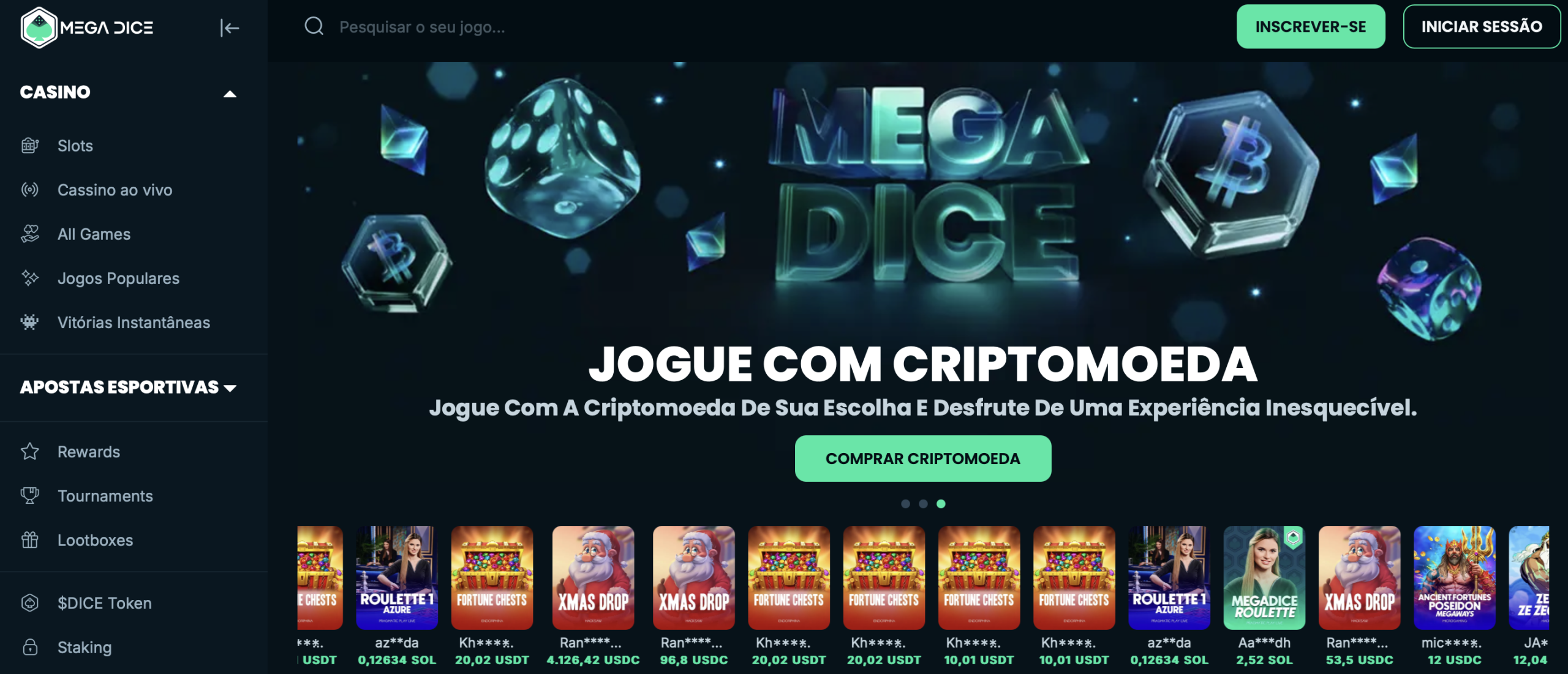 Mega Dice - cassino online